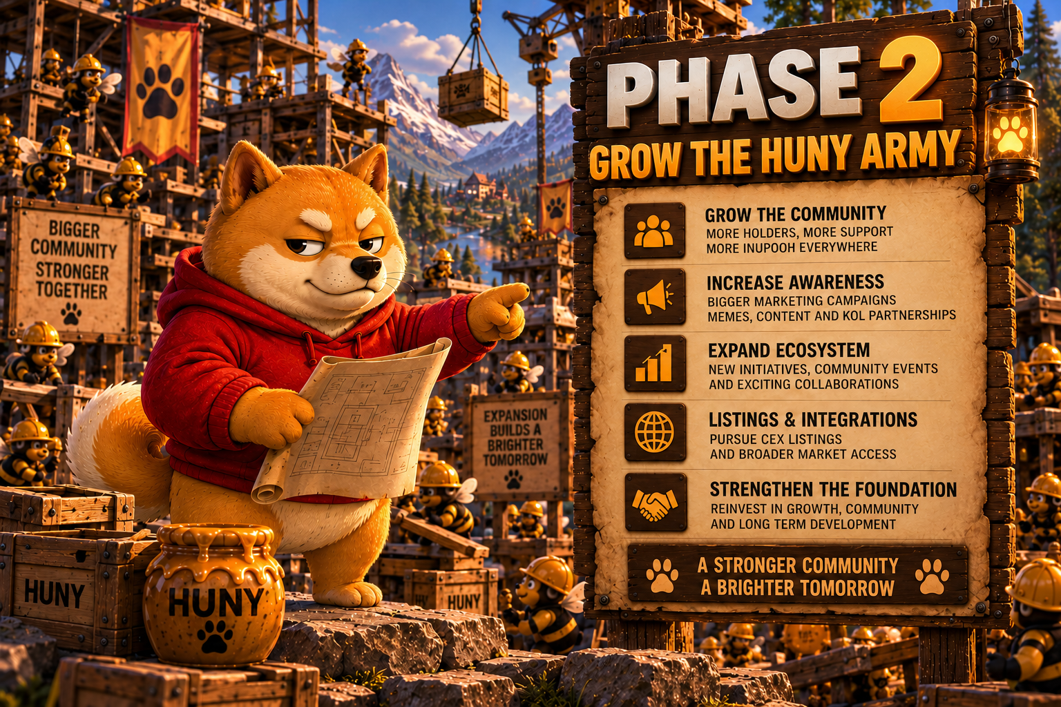 Phase 2 β Grow the Huny Army